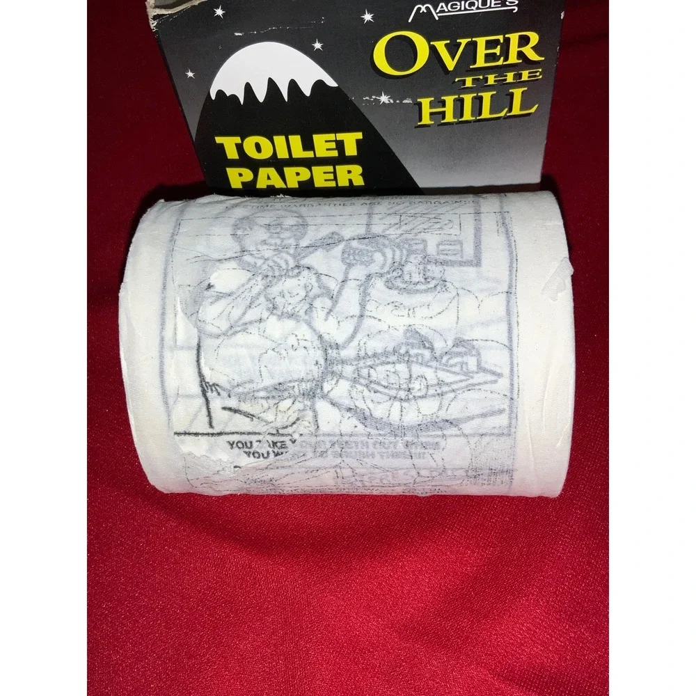 Gag gift Over the Hill‎ Toilet Paper Gag Gift Novelty Funny Birthday Humor
